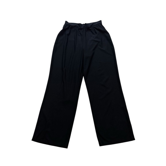 Spanx Wide Leg Pants Black Flowy Lagenlook Pull On Casual Boho Size Large - Picture 4 of 8